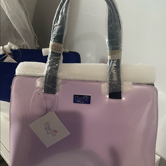 Beijo Lavender and Black Tote Bag - Picture 2 of 2